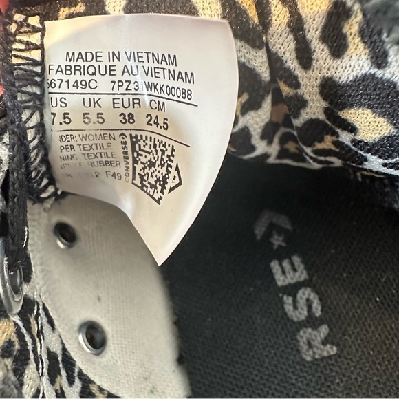 Converse All black Mafison Sneaker with leopard print inside - Picture 5 of 16